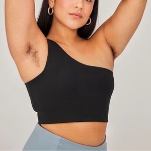 Girlfriend Collective Bianca One Shoulder Bra